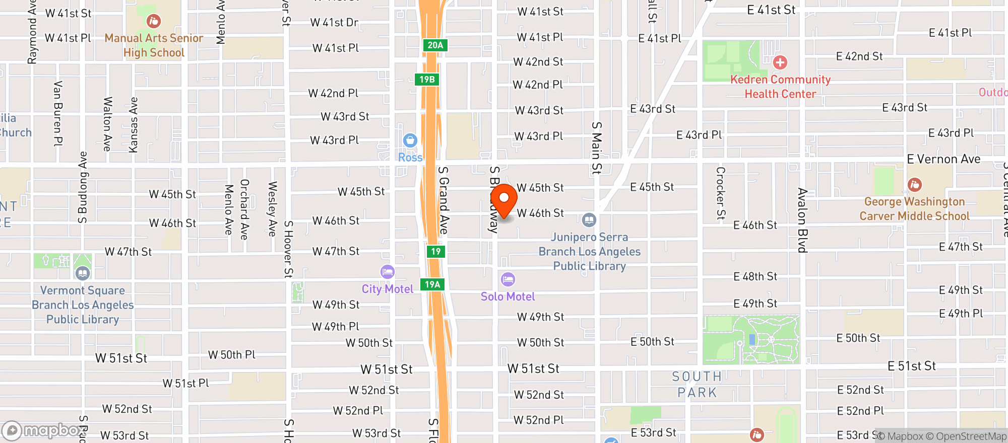 Map showing C & C Liquor