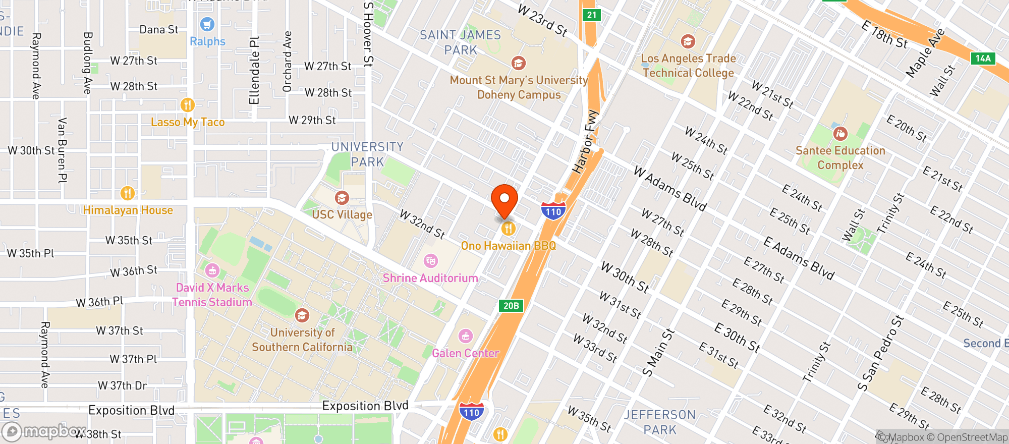 Map showing Cal Market