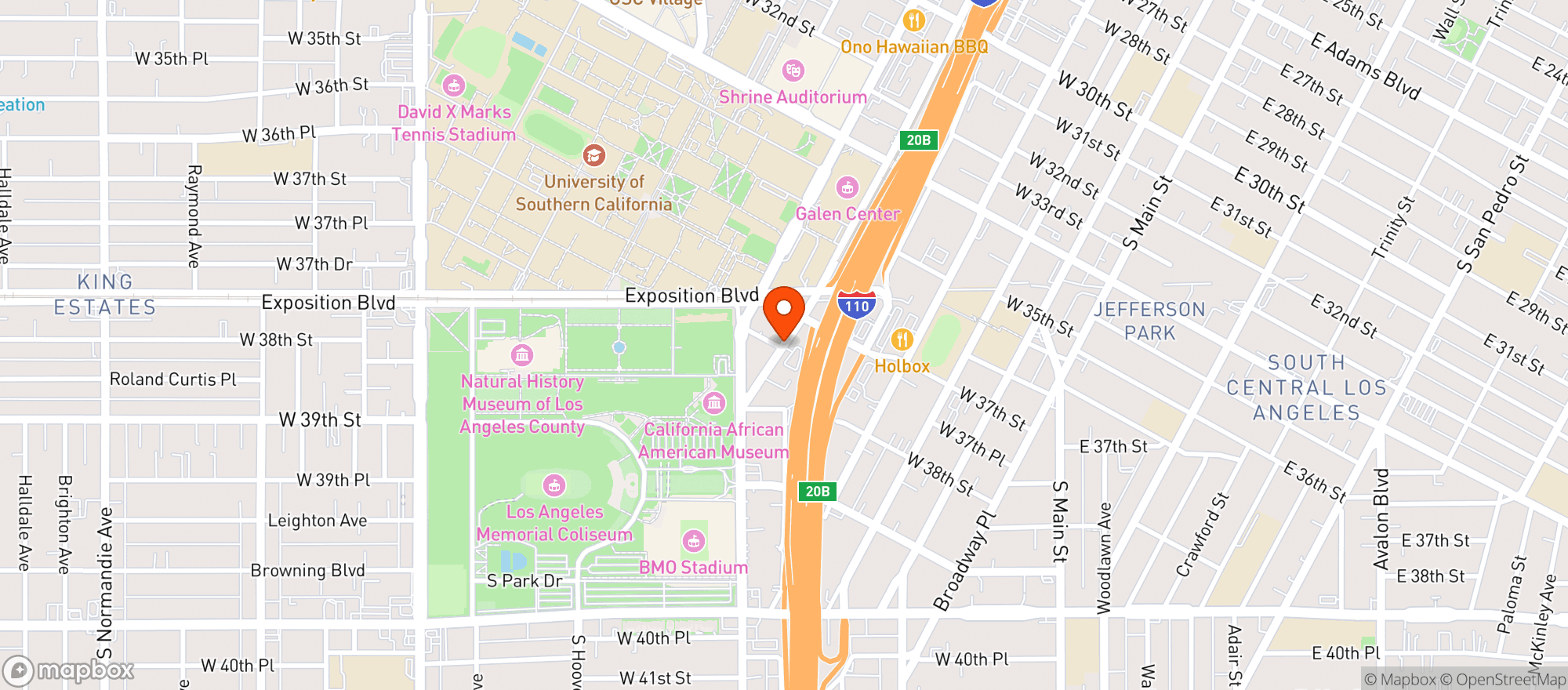 Map showing La Chuperia