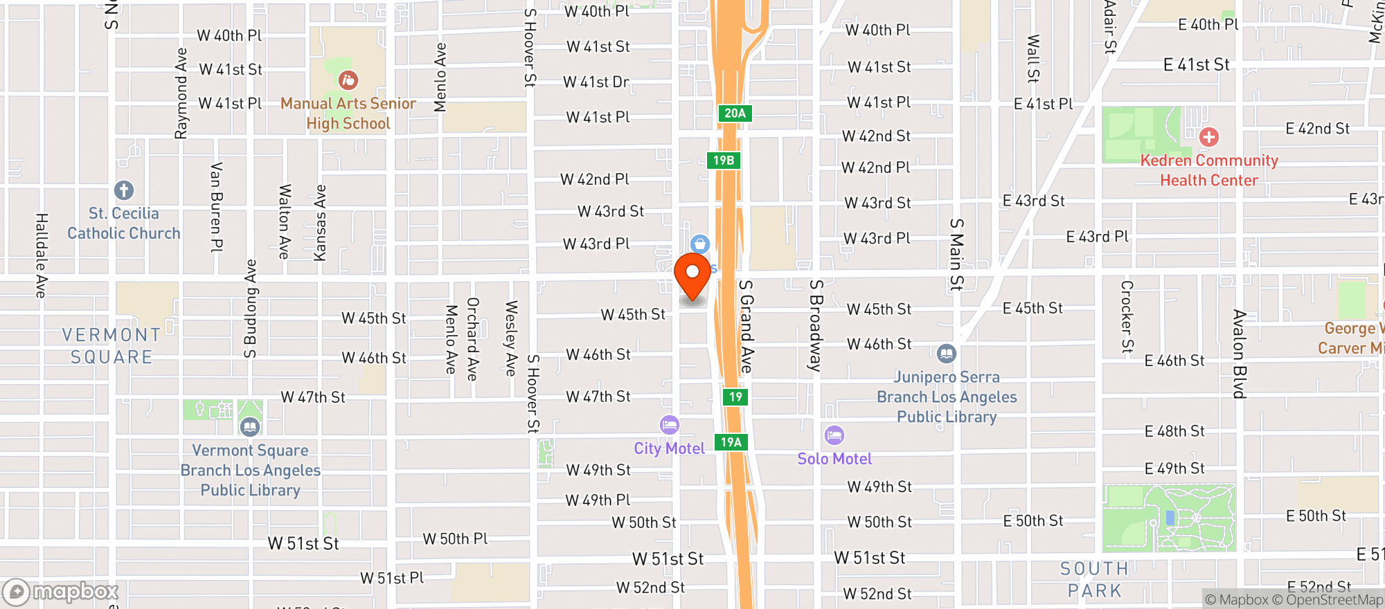 Map showing Reggies Liquor