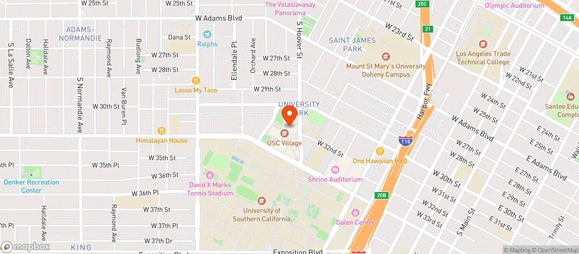 Map showing Trader Joes #250