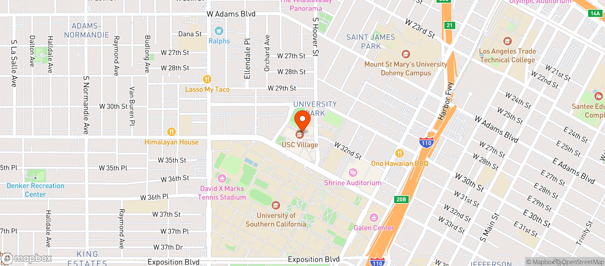 Map showing Target