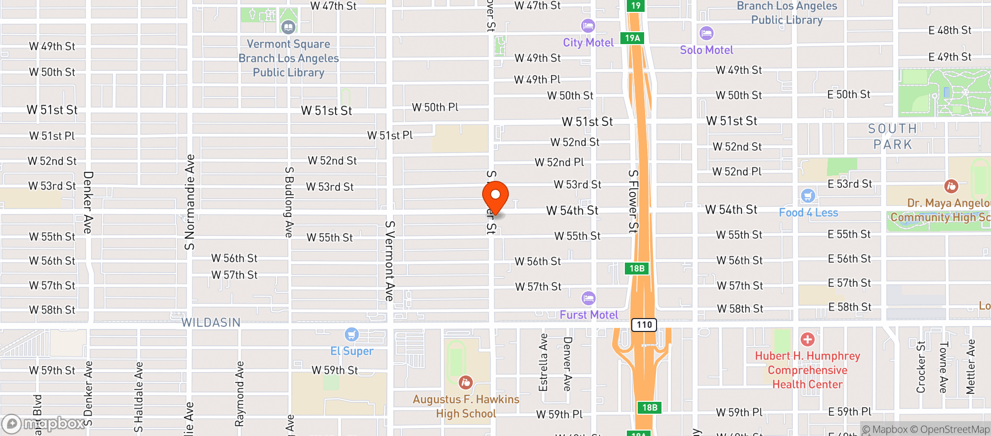 Map showing Prince Market