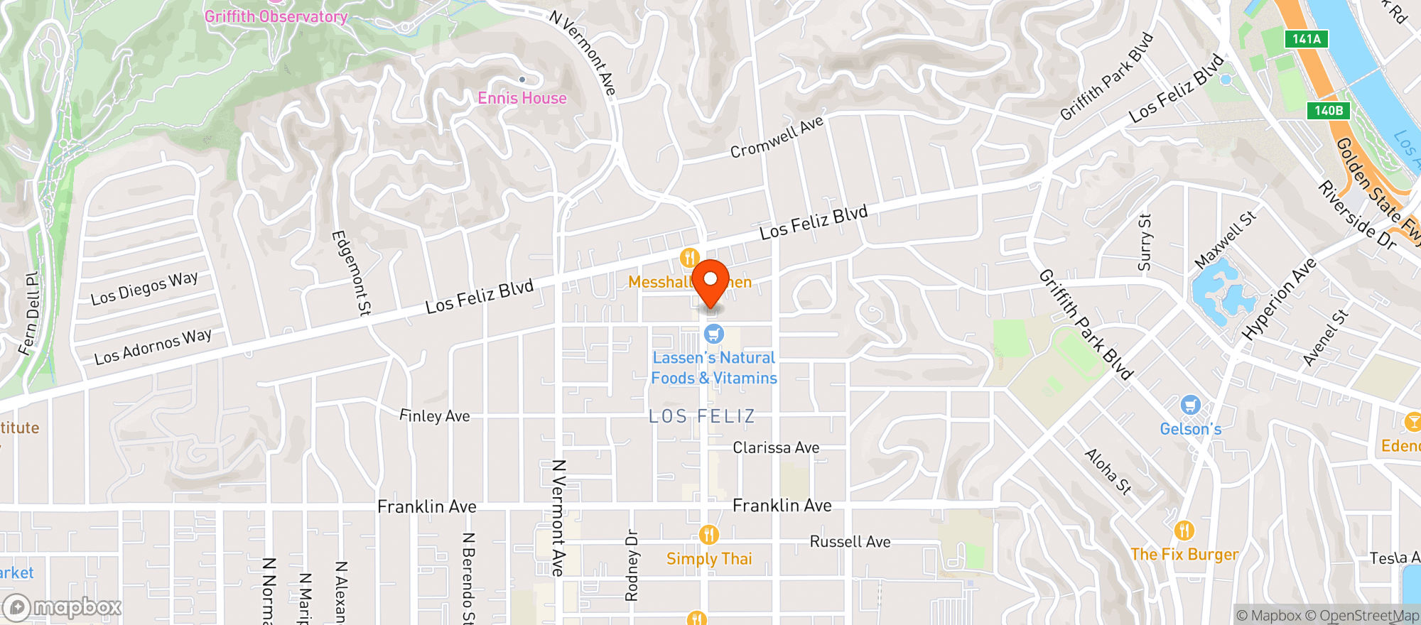 Map showing The Set - Hollywood