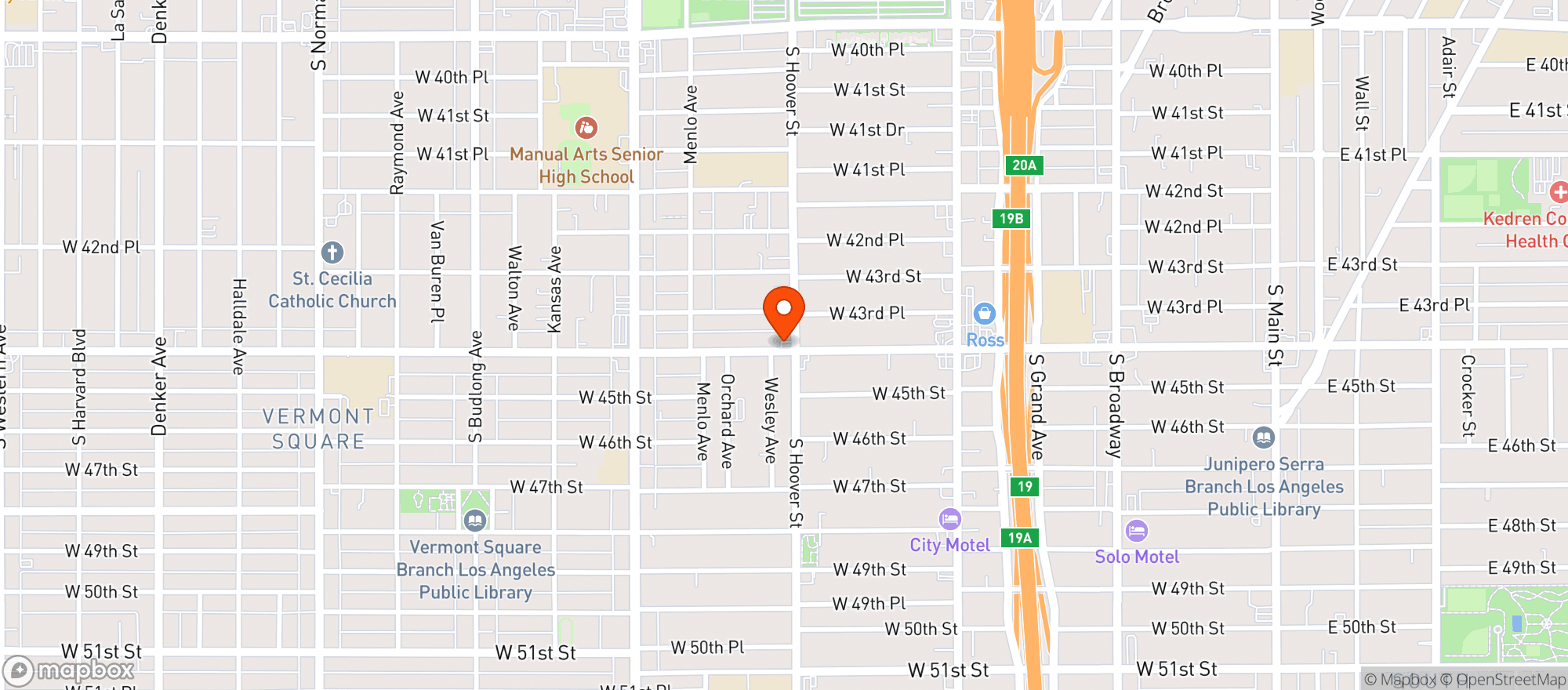 Map showing Hvm Market