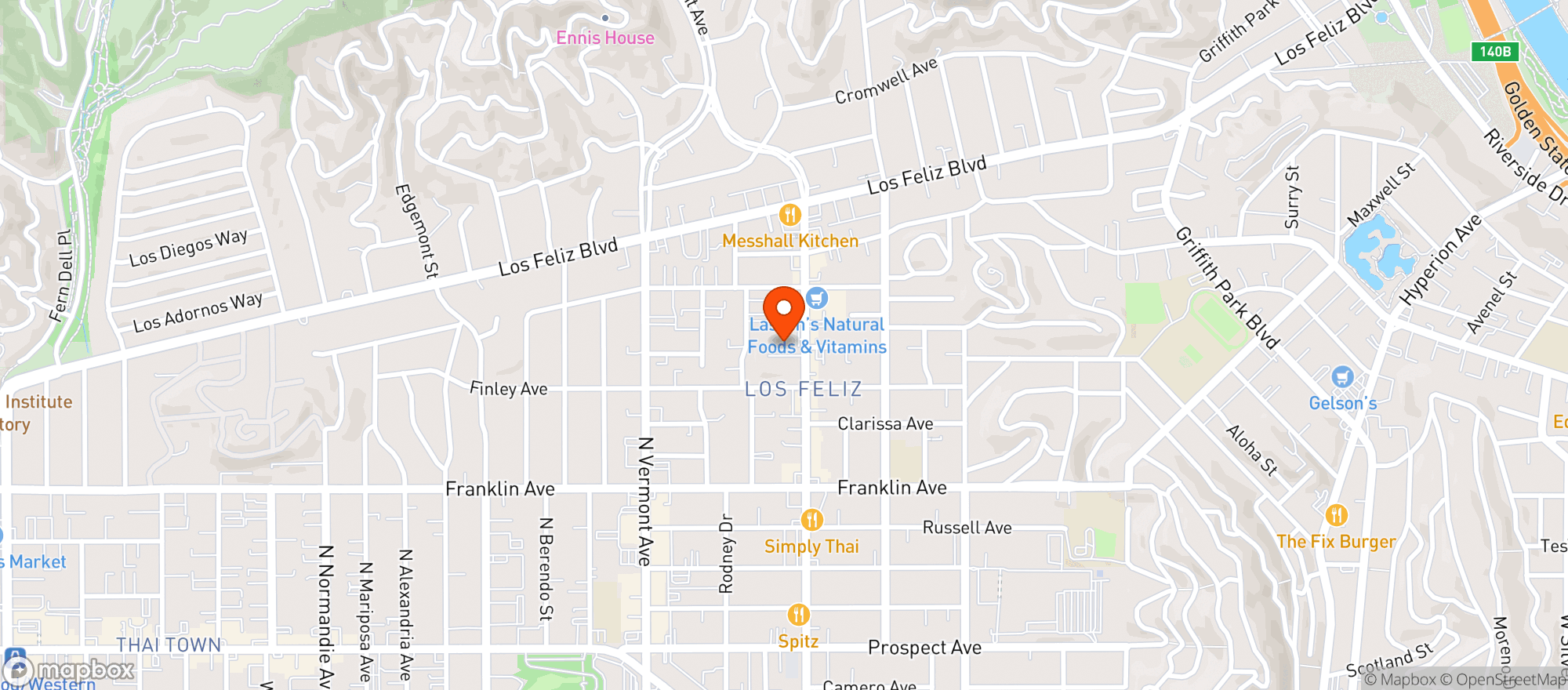 Map showing Albertsons