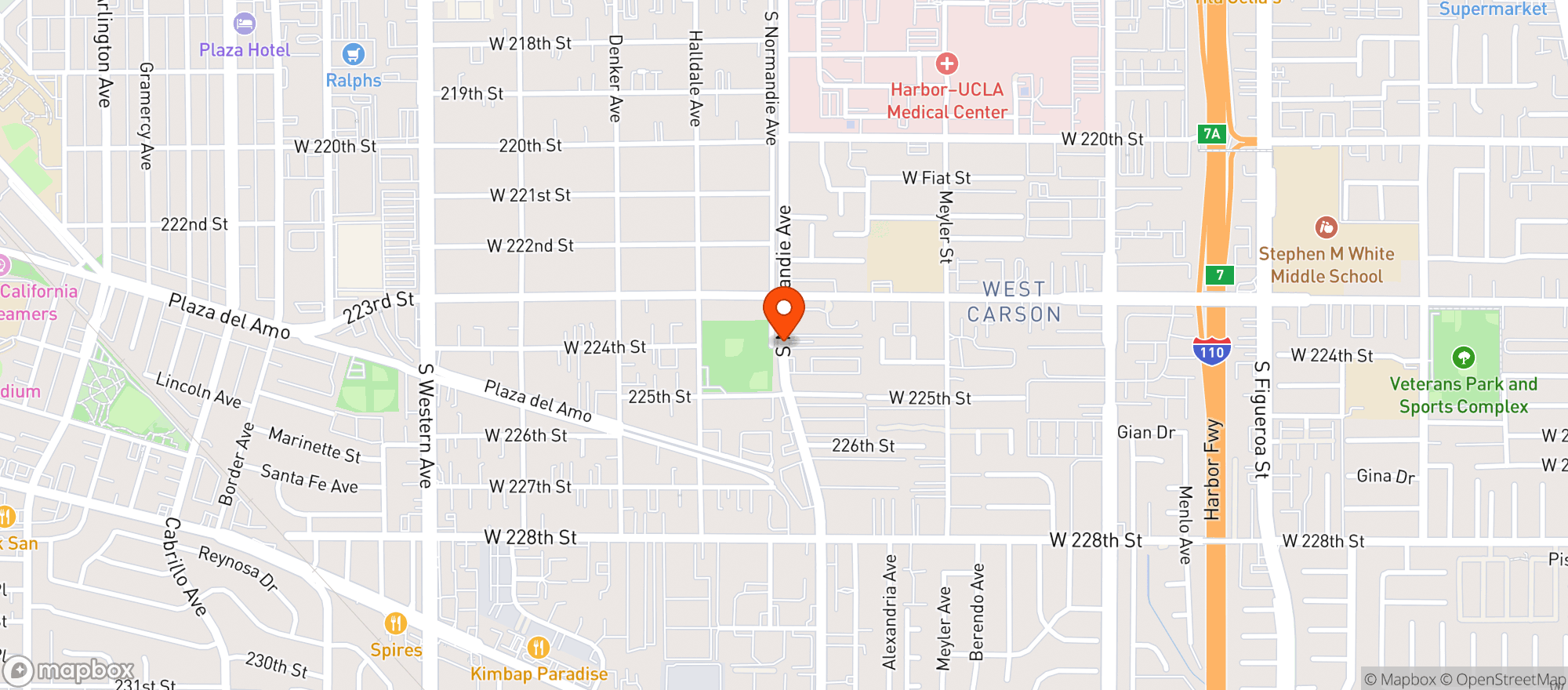 Map showing Fox Liquor