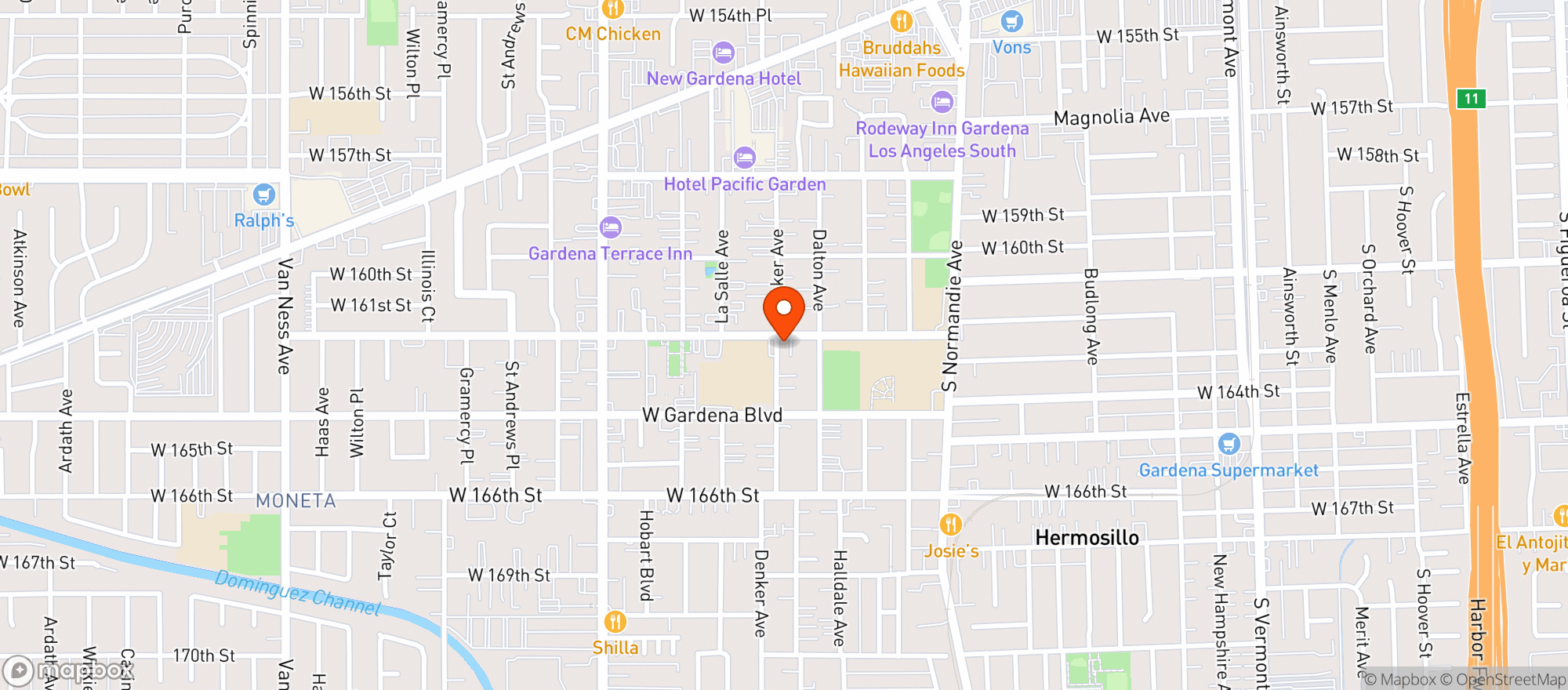 Map showing Snack Spot Convenient Store