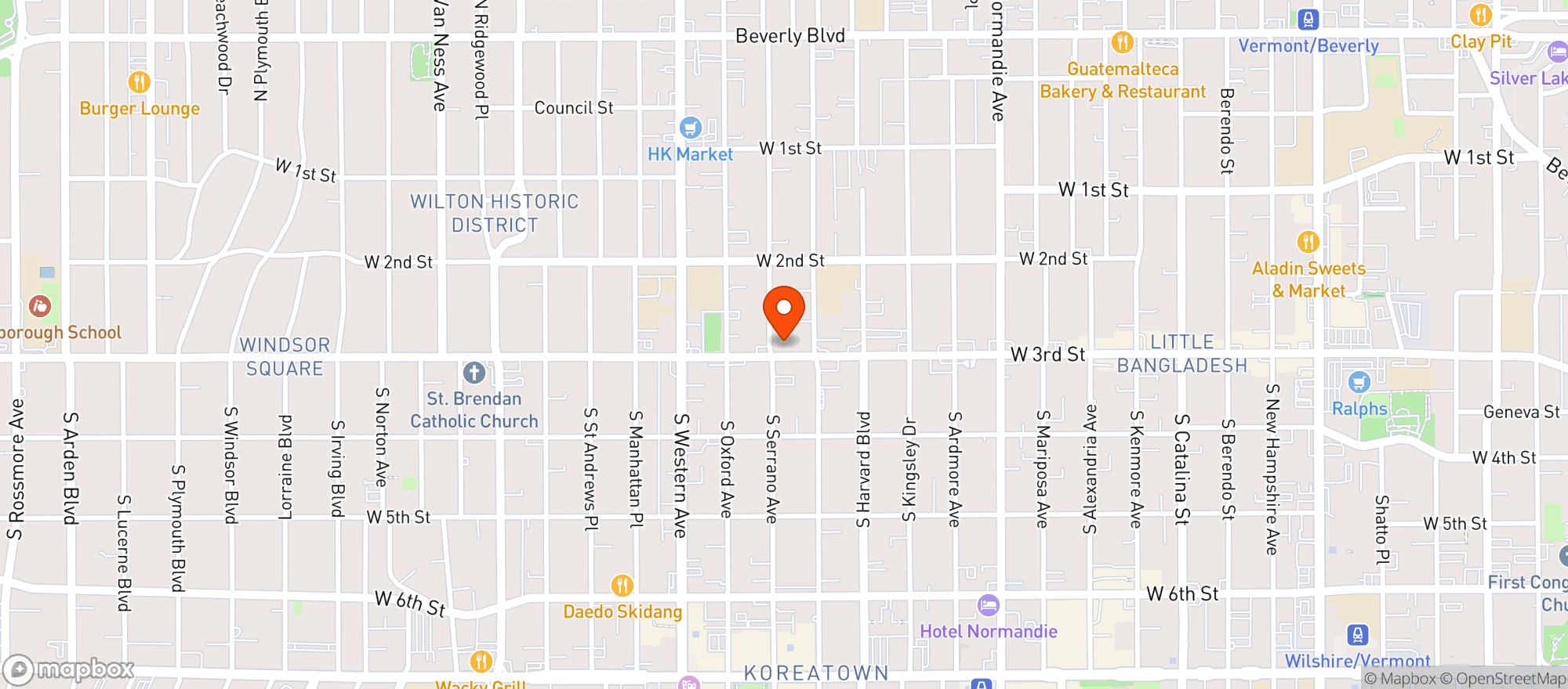 Map showing 7- Star Liquor & Market