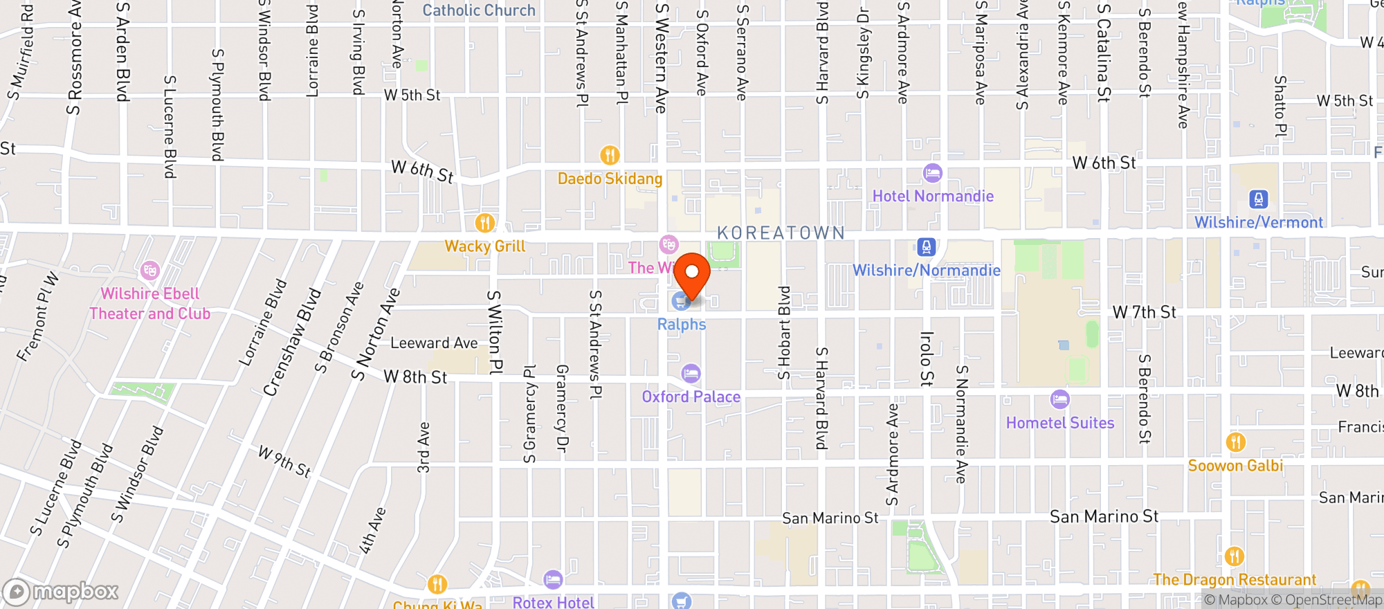 Map showing Ralphs