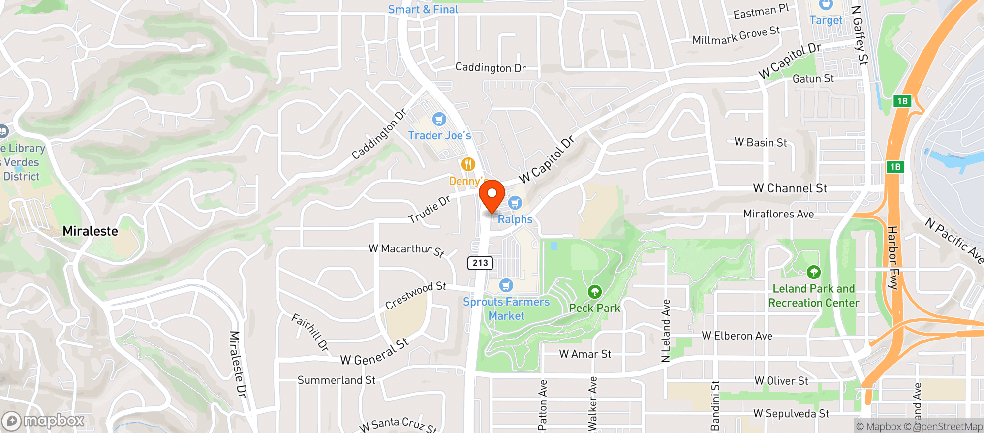 Map showing Ralphs