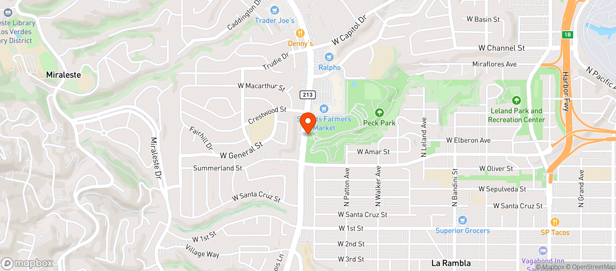Map showing Sprouts Farmers Market