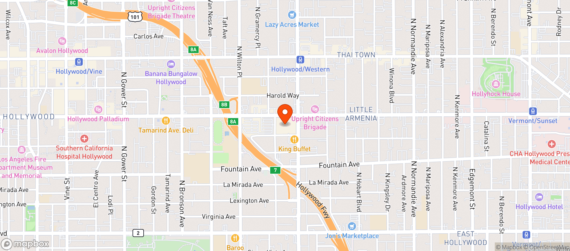 Map showing Target