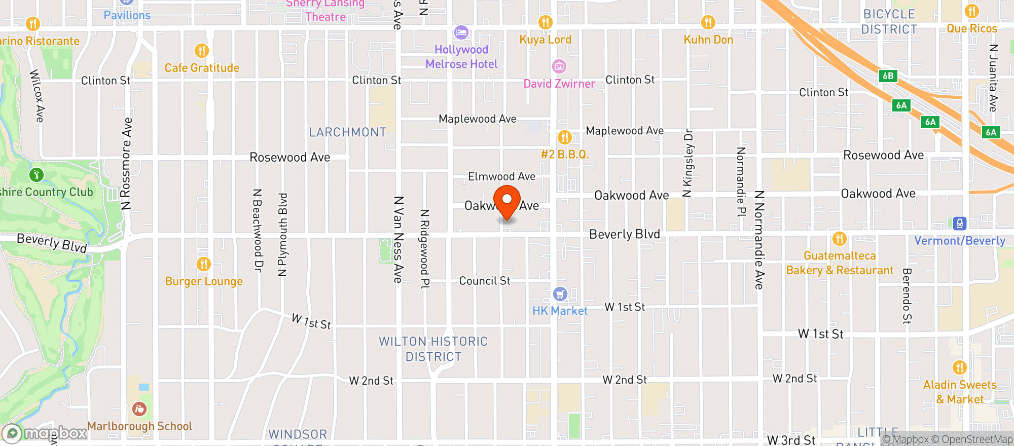 Map showing James Liquor