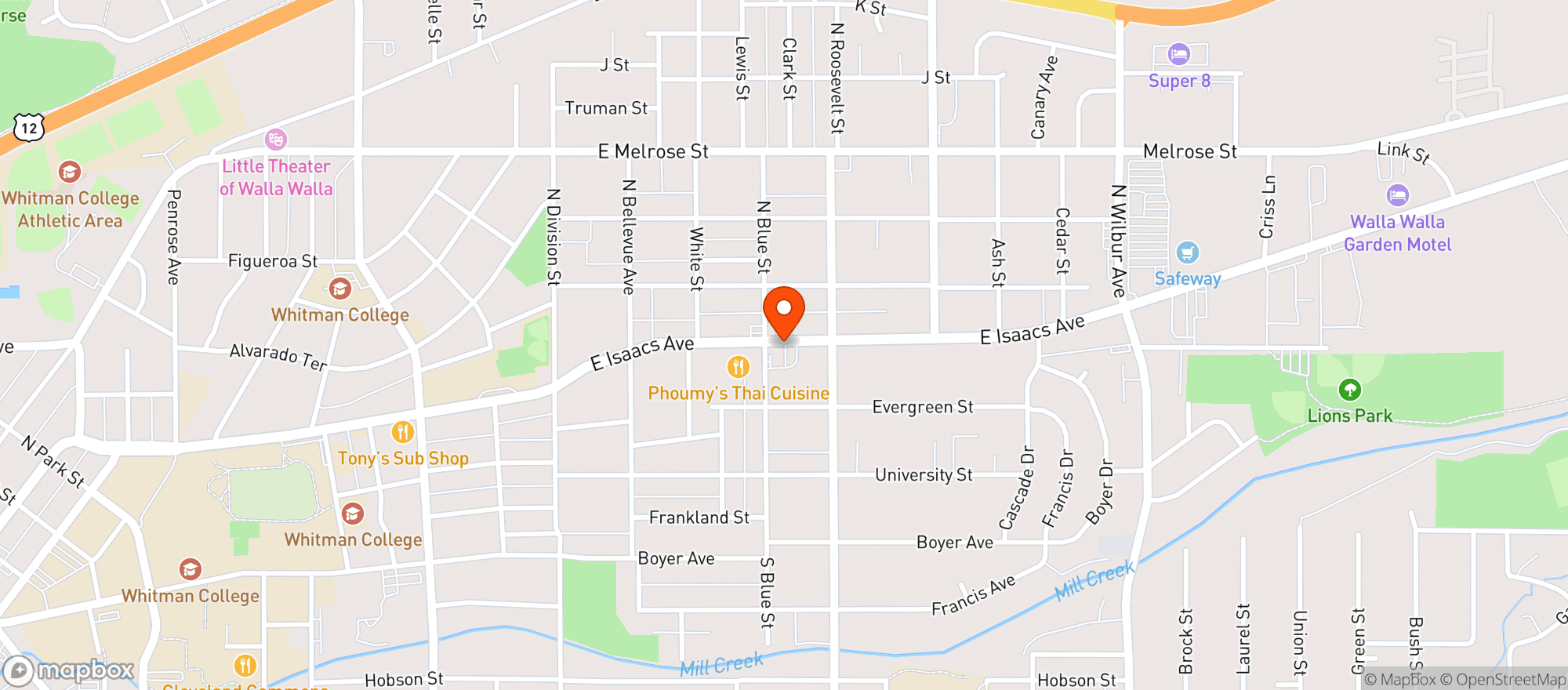 Map showing Green Lantern