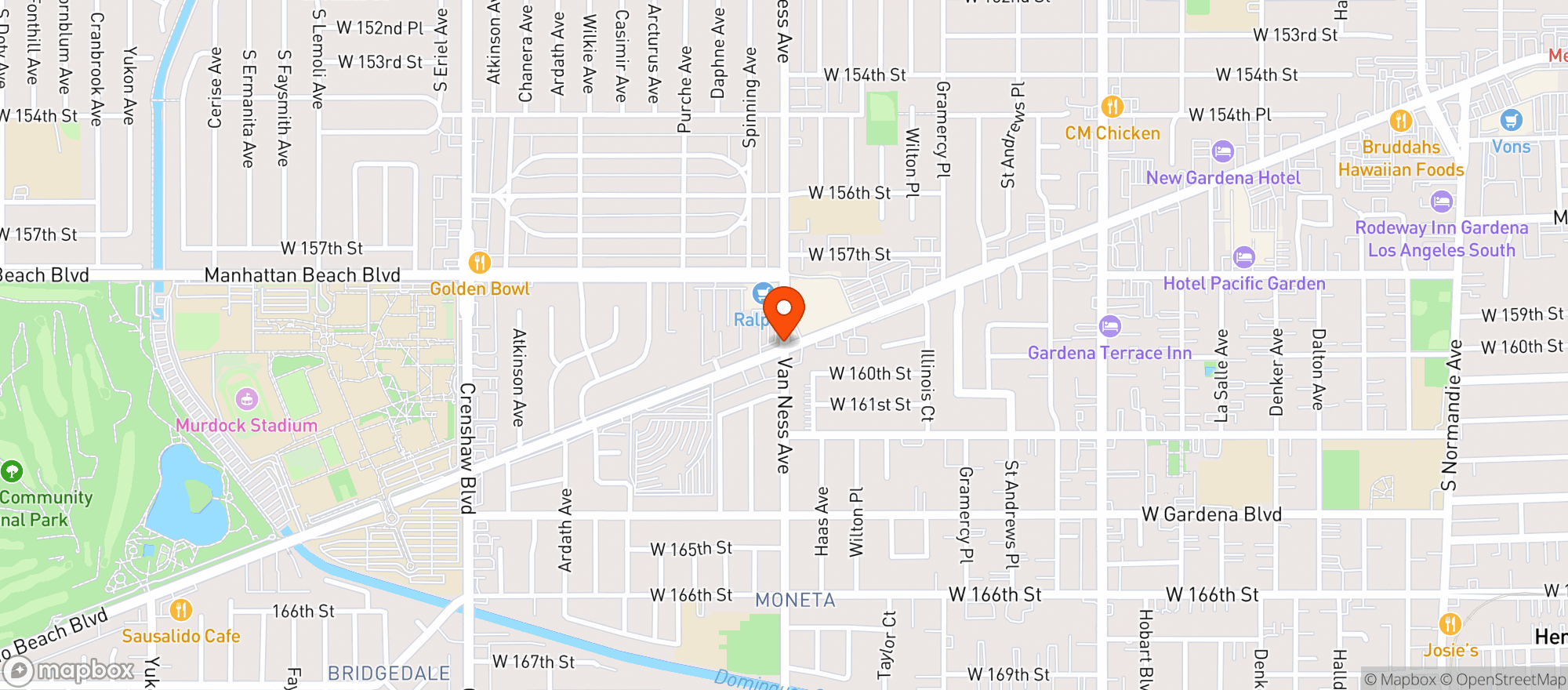Map showing Ralphs (703) - 00111 - Gardena