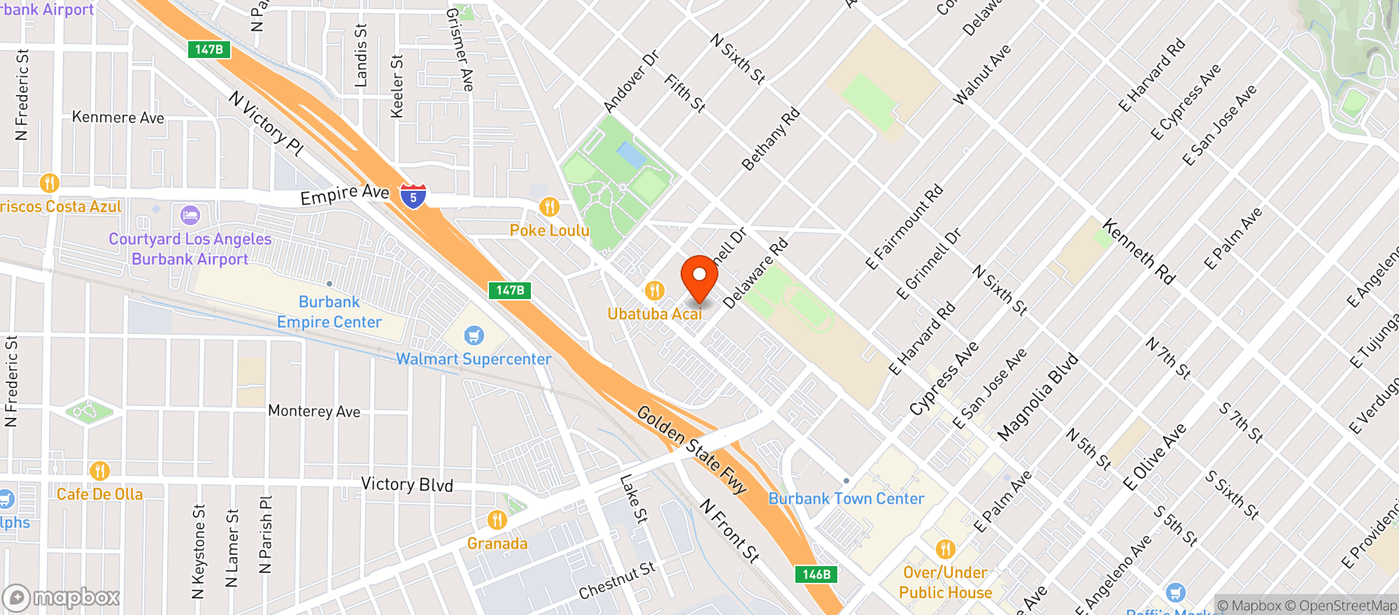 Map showing Ralphs