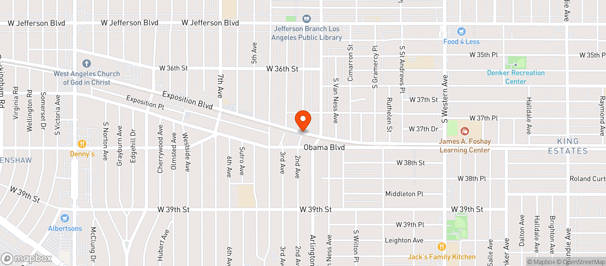 Map showing Organic Green Treatment Center (lacc)