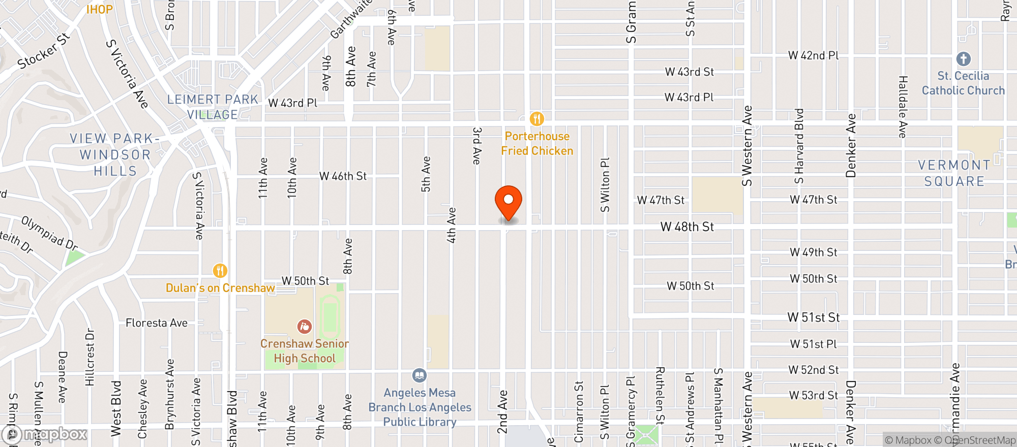 Map showing 48th Street Market