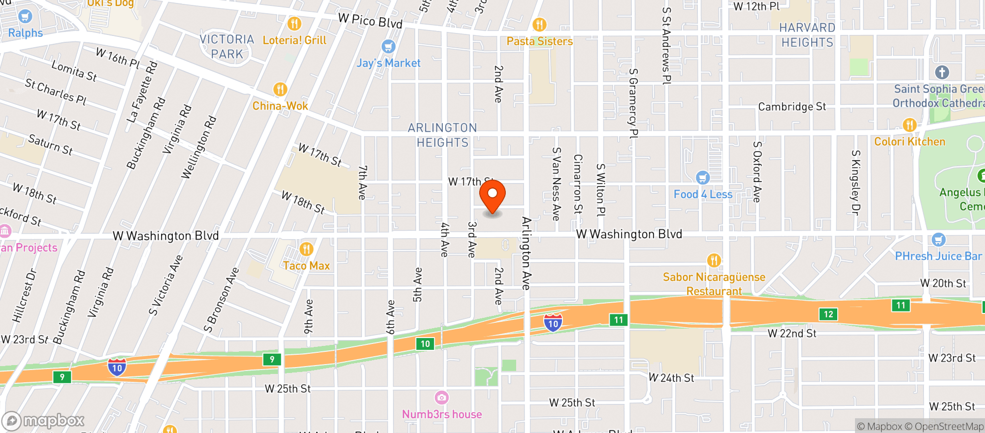 Map showing Surfas - Culinary District