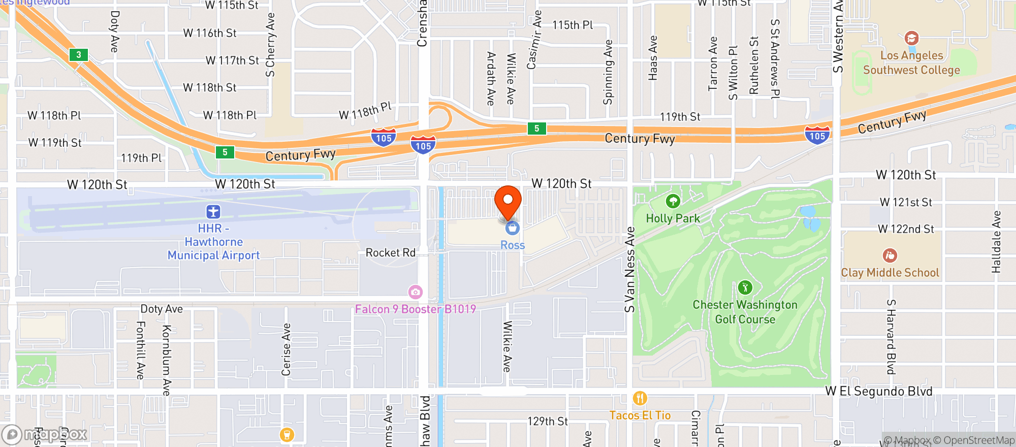 Map showing Target Store