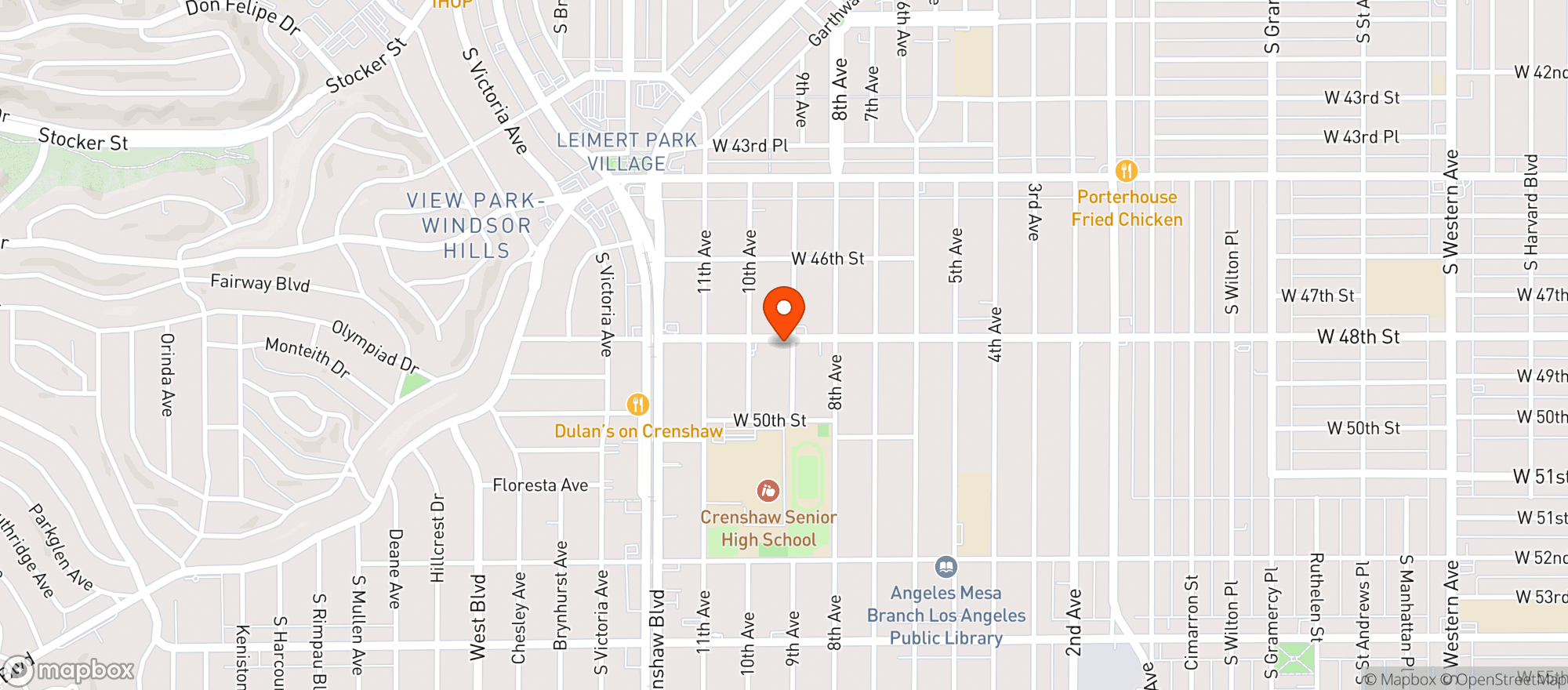 Map showing Kennys Liquor & Jr Market