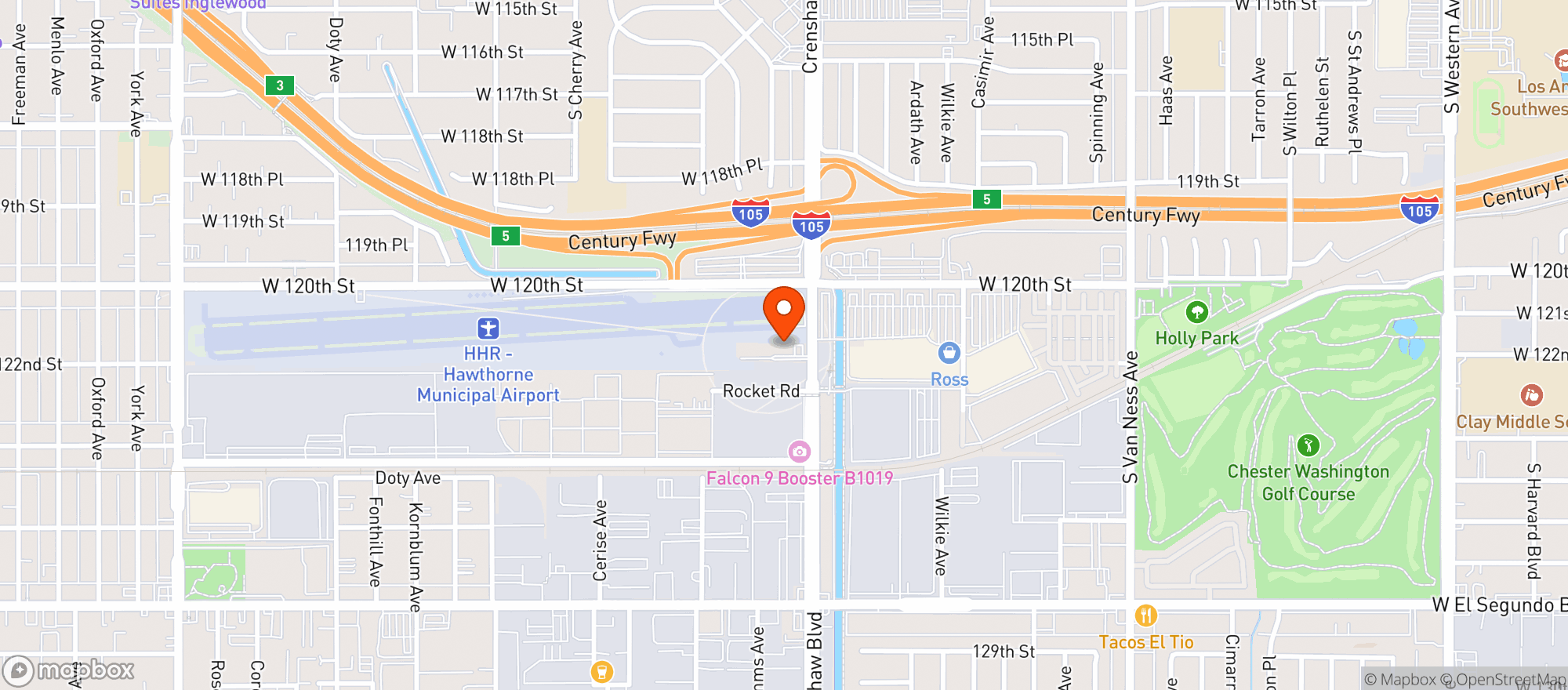 Map showing Eureka Burger #hq
