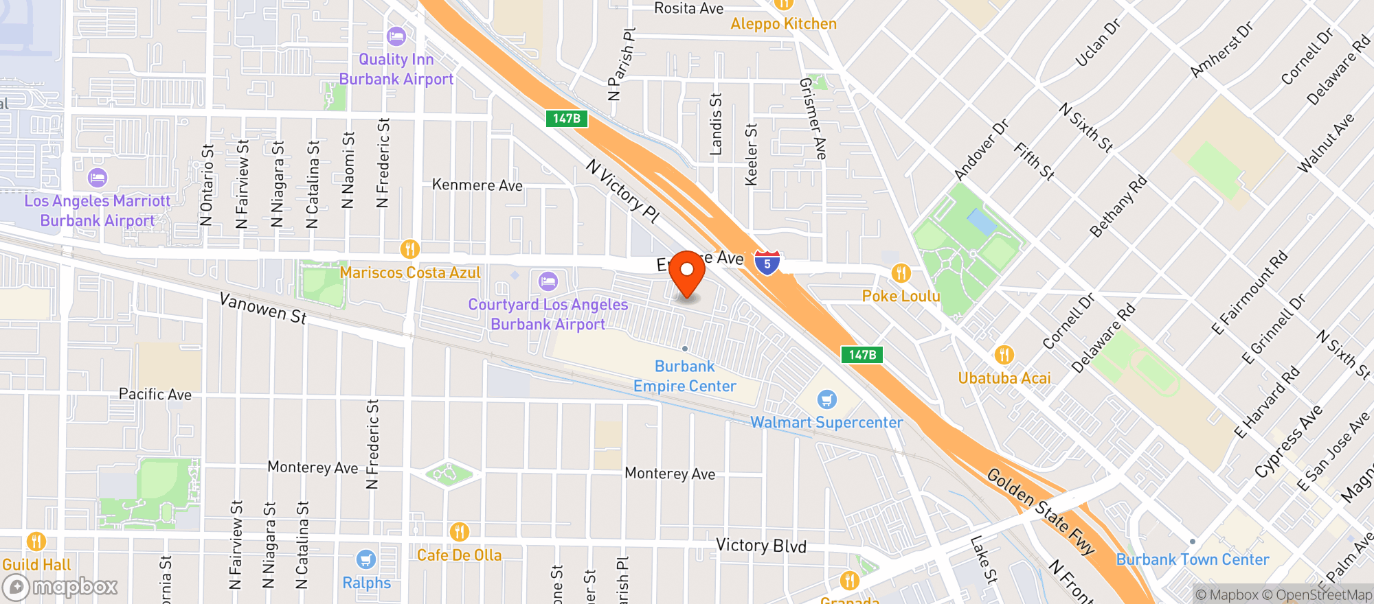 Map showing Outback Steakhouse #583