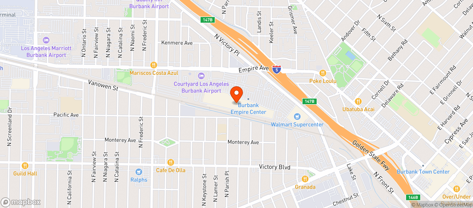 Map showing Target
