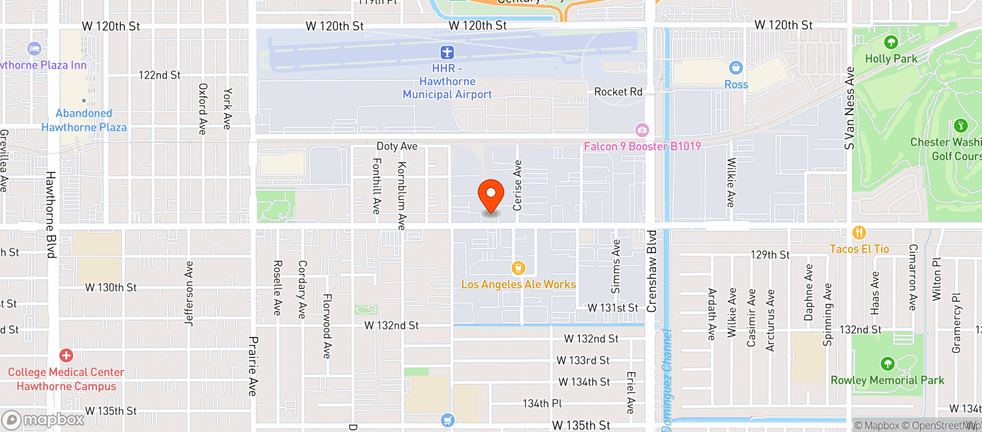 Map showing Common Space Brewery