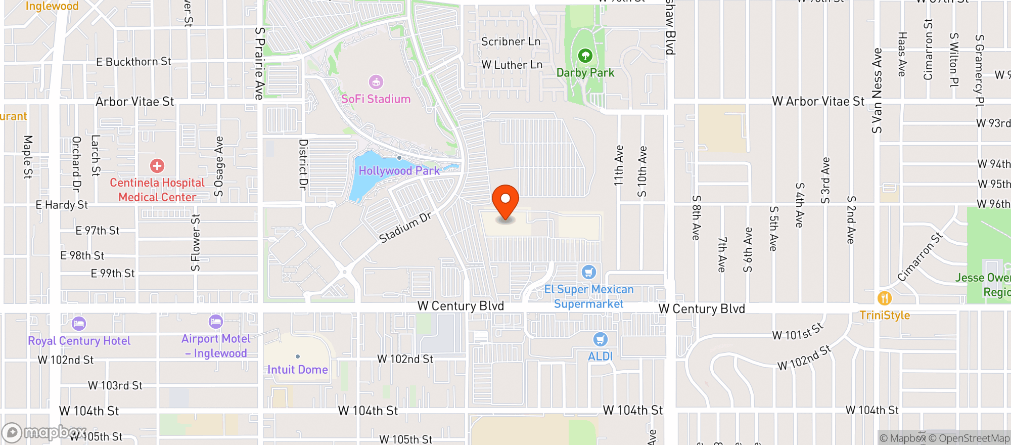 Map showing Target