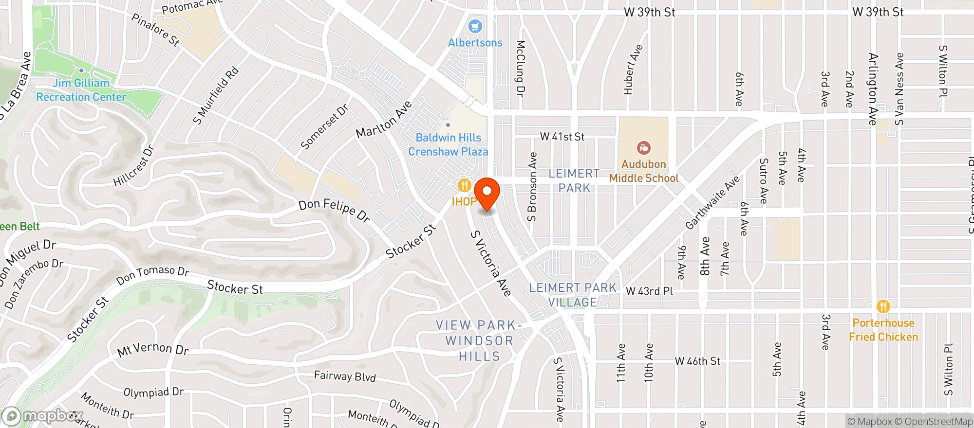 Map showing Gorilla Rx Wellness