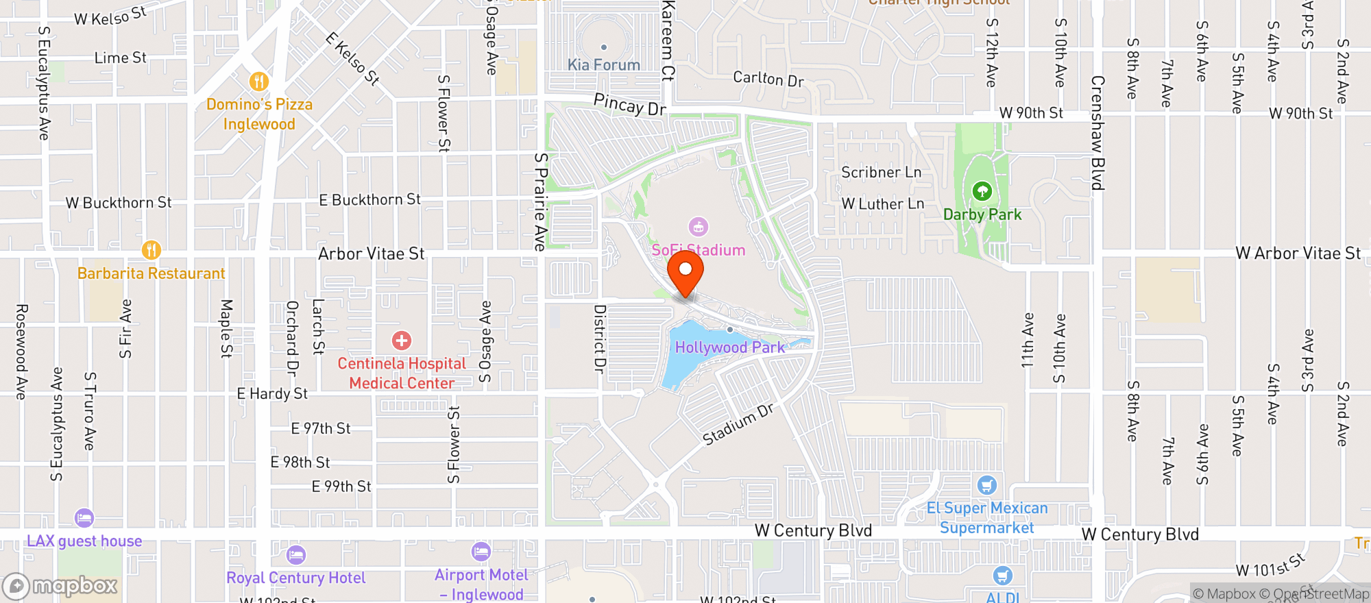 Map showing Cinepolis Luxury Cinemas