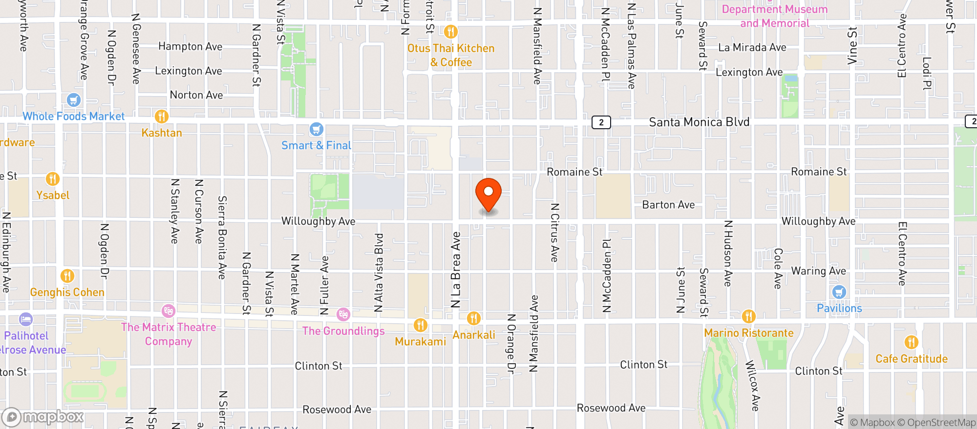 Map showing Gigi's