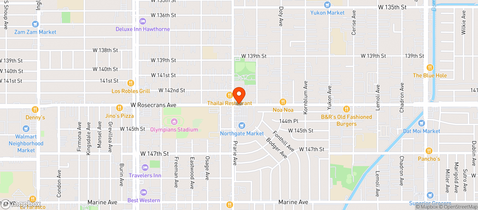 Map showing Gonzalez Northgate Market