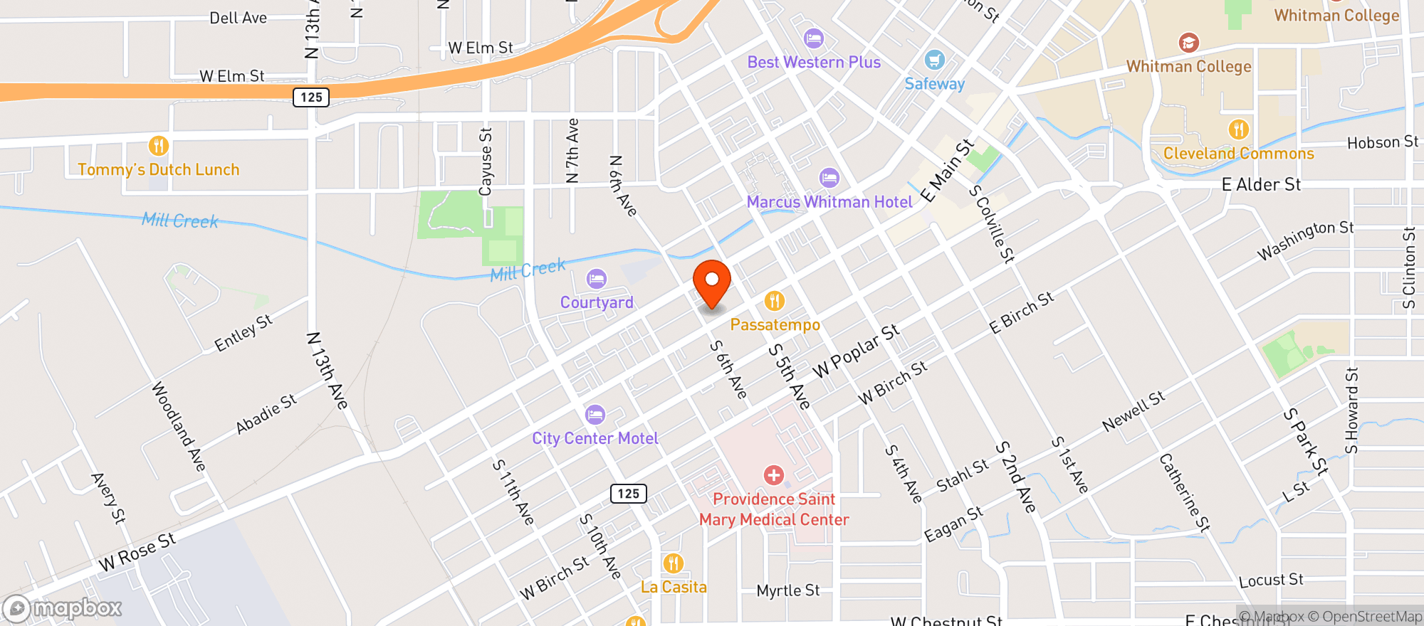 Map showing Saffron Mediterranean Kitchen