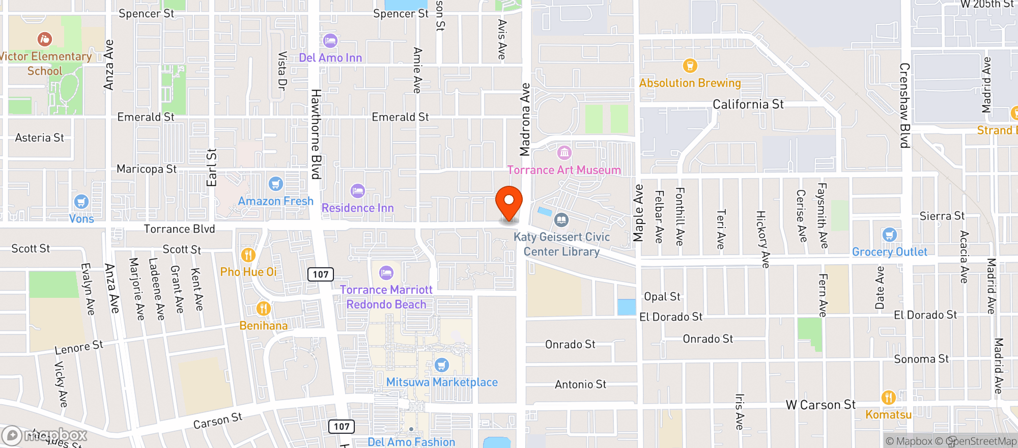 Map showing Mr K Liquor