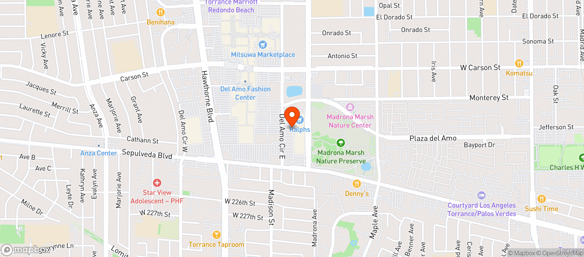 Map showing Ralphs