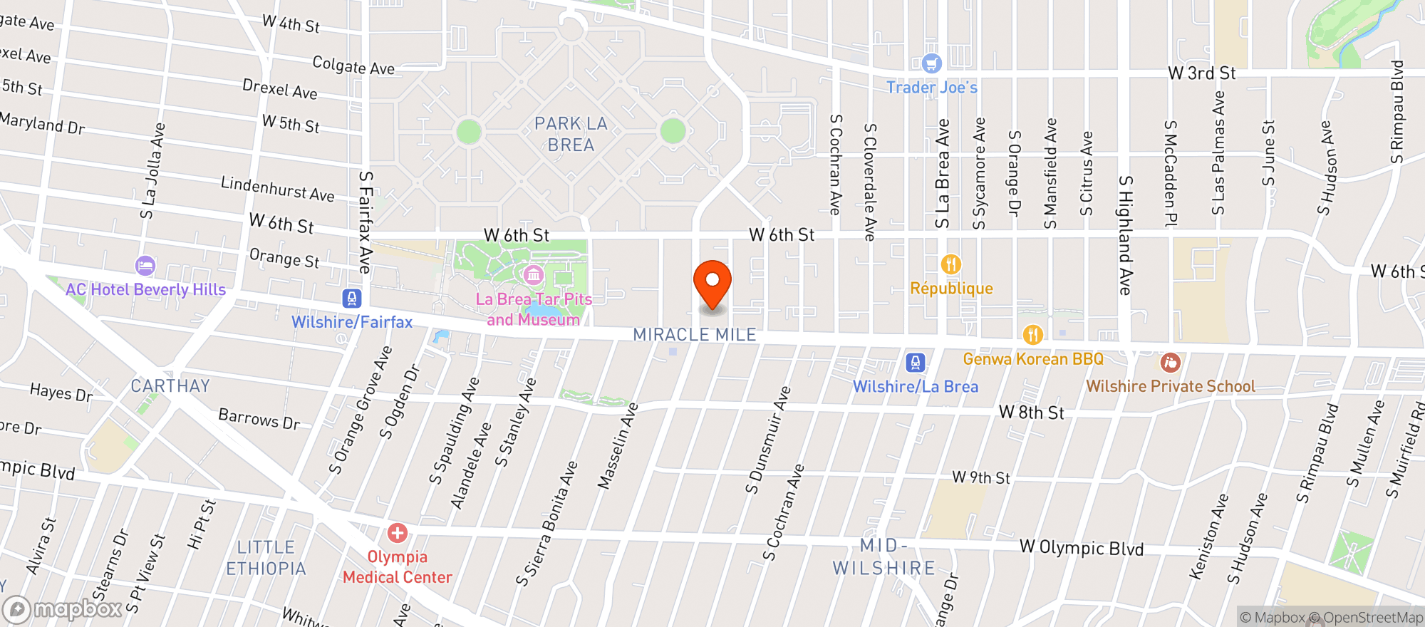 Map showing Ralphs Fresh Fare