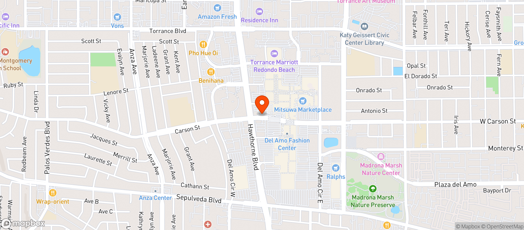 Map showing Gnc