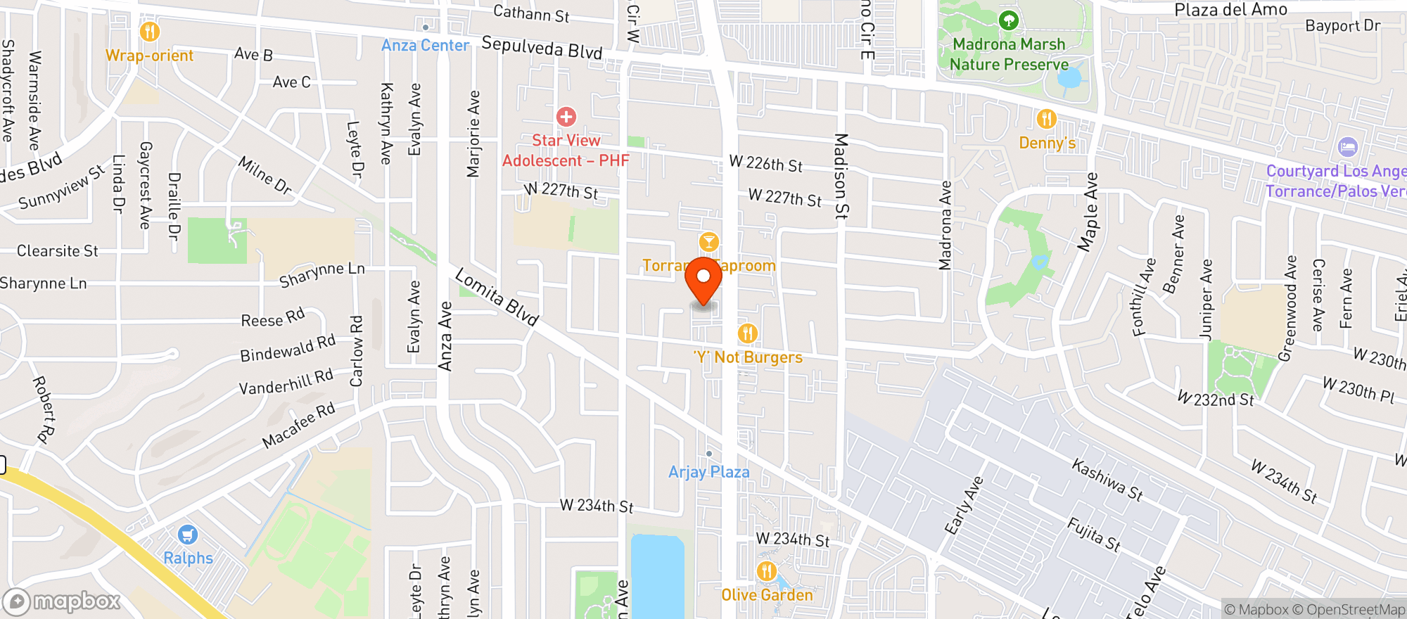 Map showing World Market Torrance