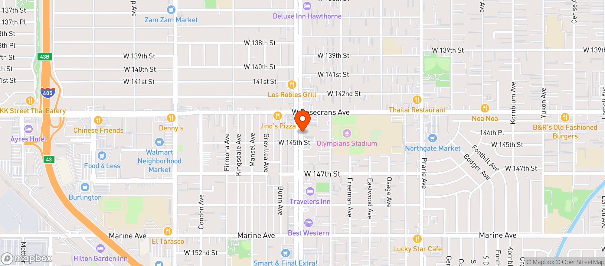 Map showing Sprouts