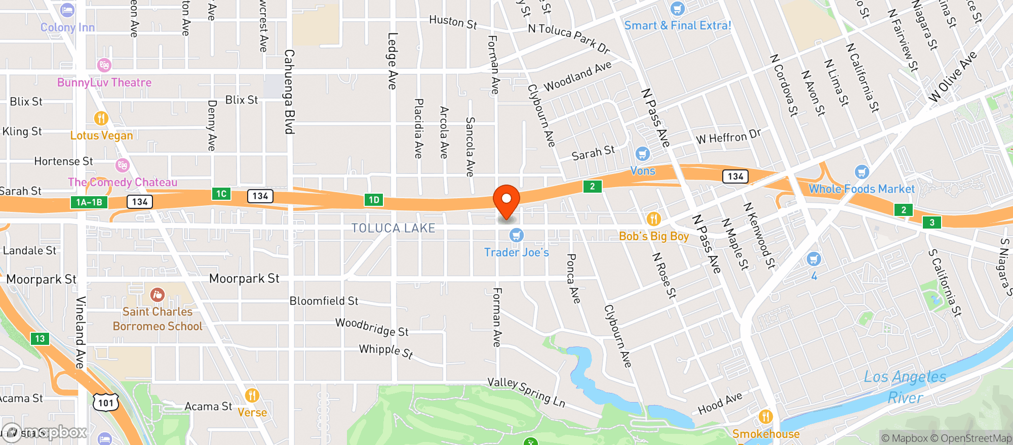 Map showing Forman's Whiskey Tavern