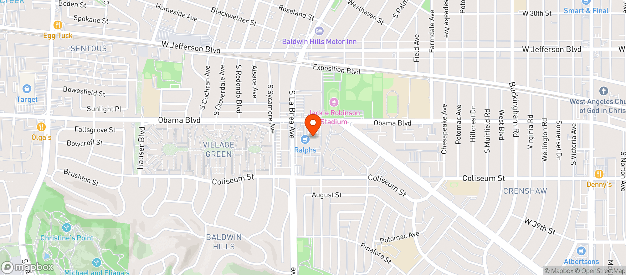 Map showing Ralphs