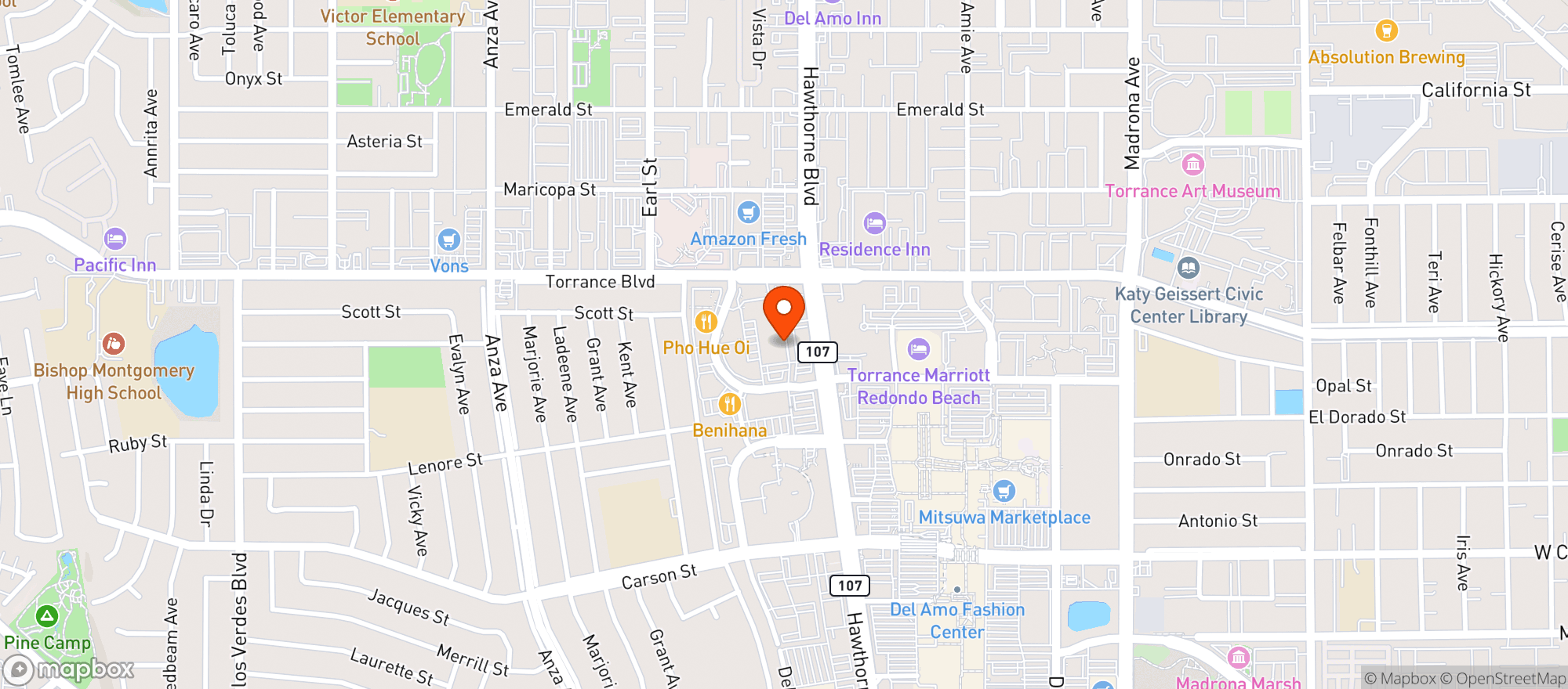 Map showing Bevmo!