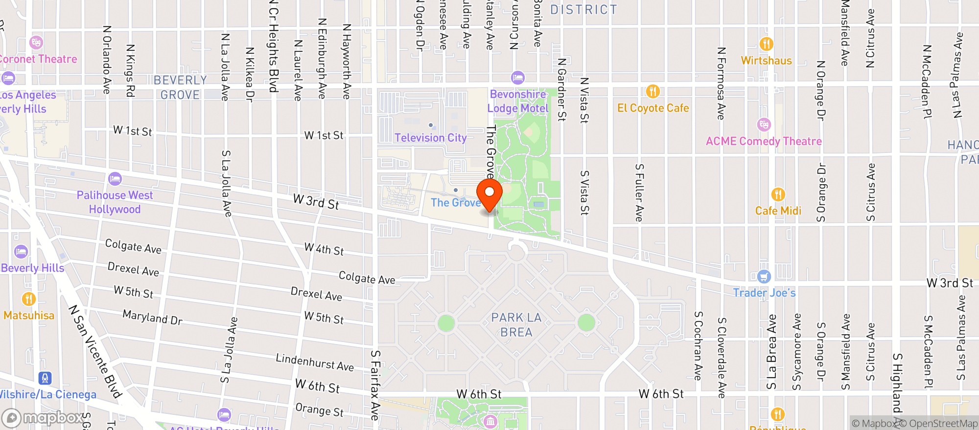 Map showing Alma Cocina De Mexico