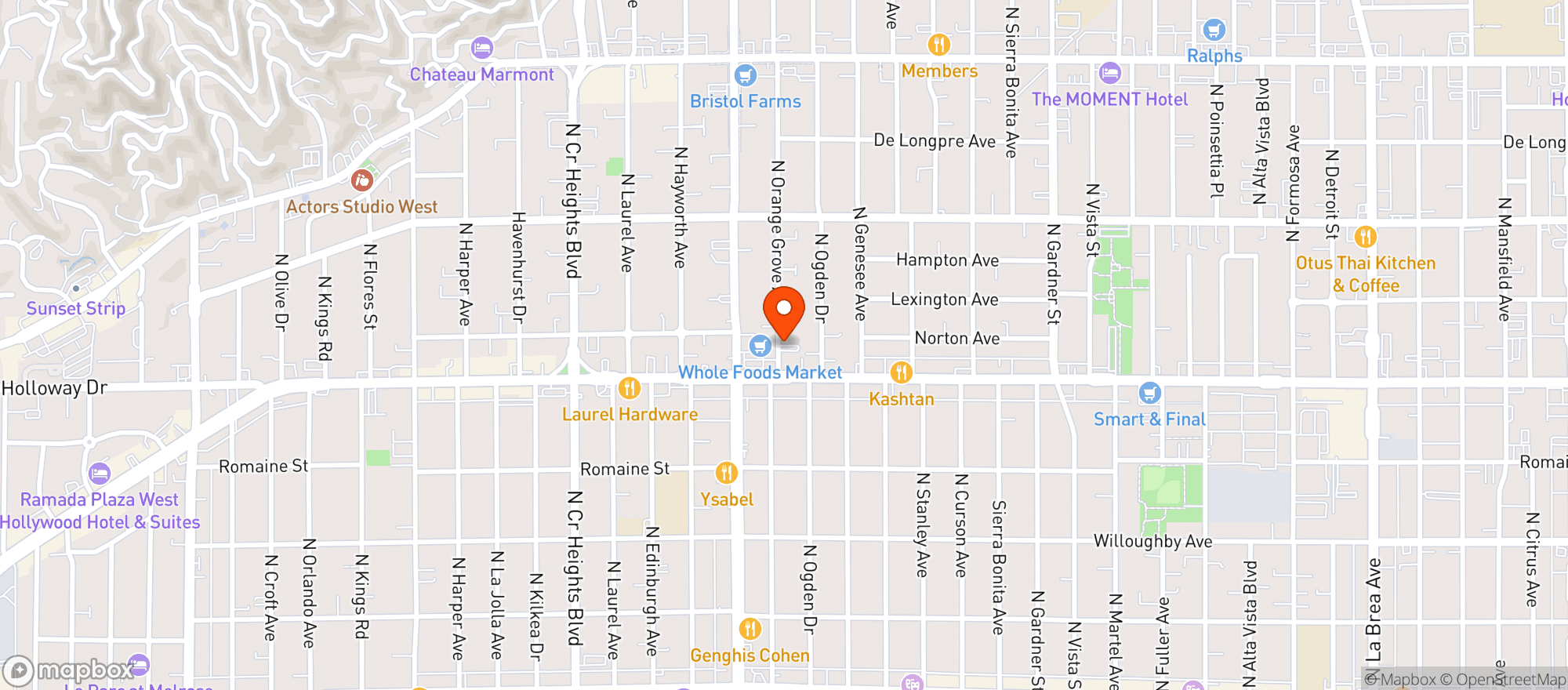 Map showing Liquor Time Liquor - West Hollywood