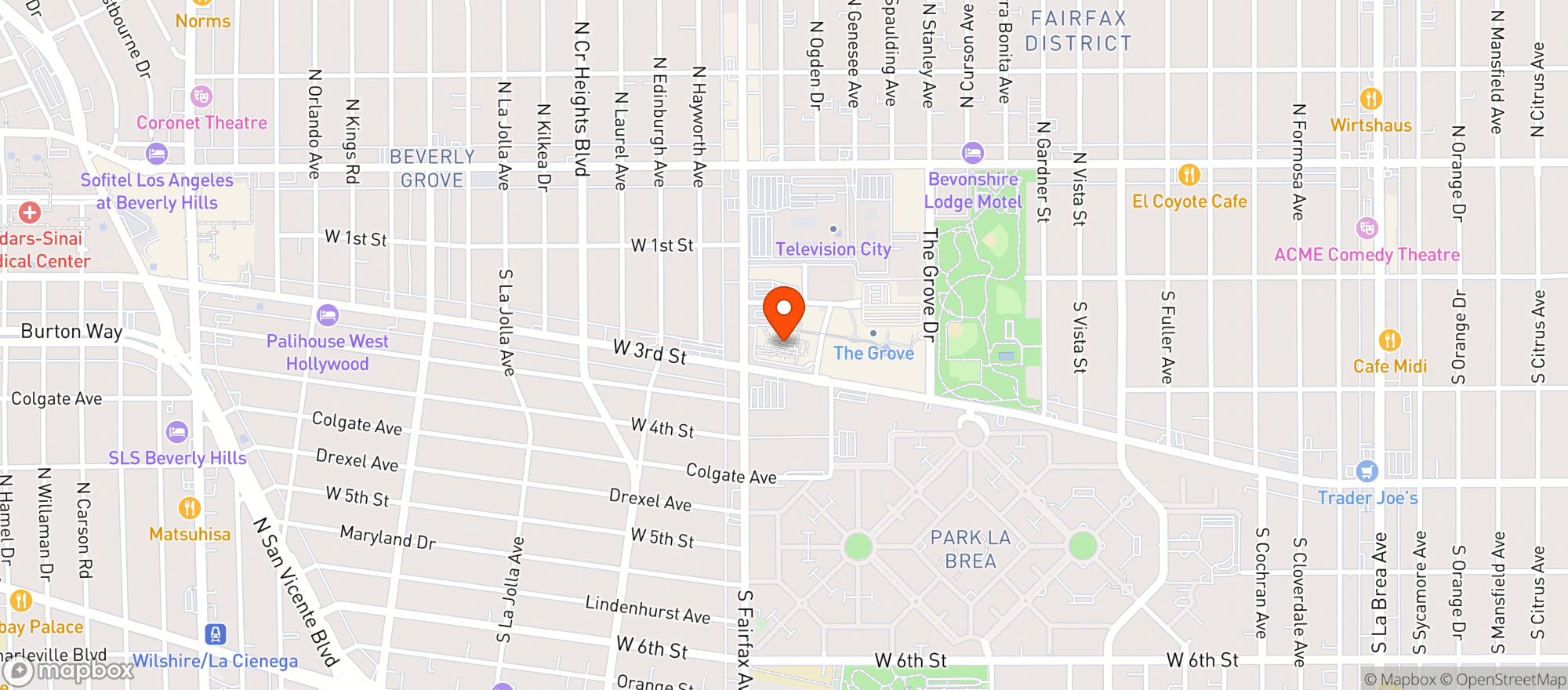 Map showing World Market Farmers Market