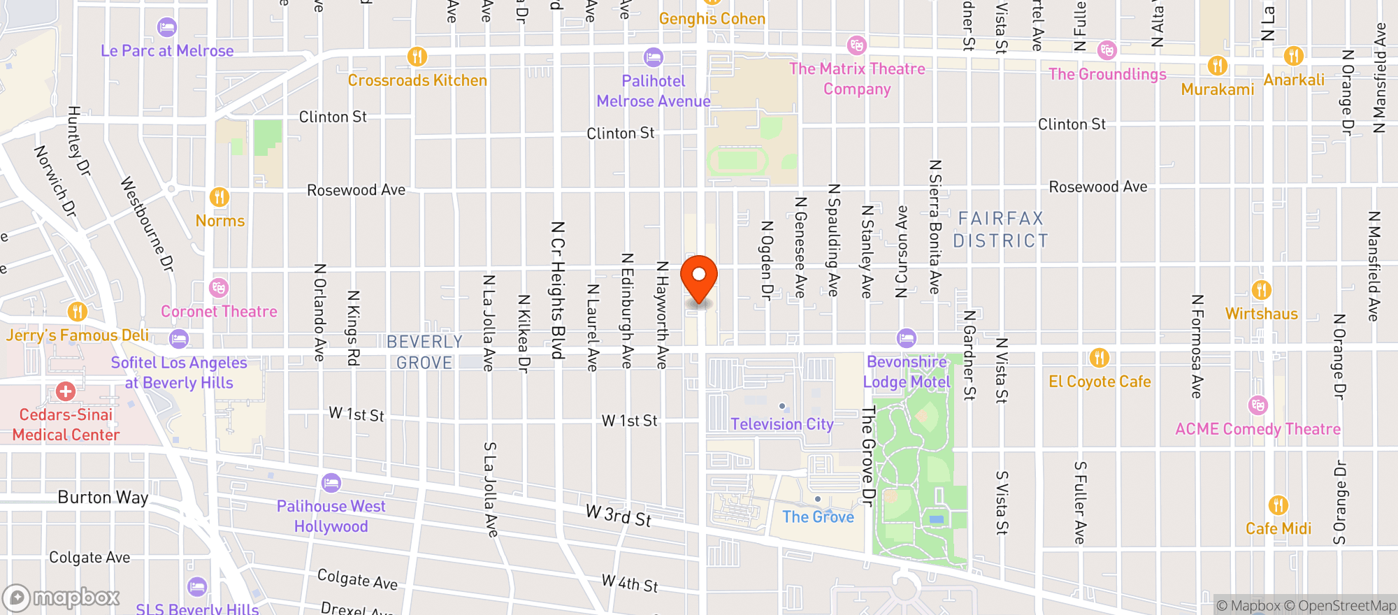 Map showing Lucia LA