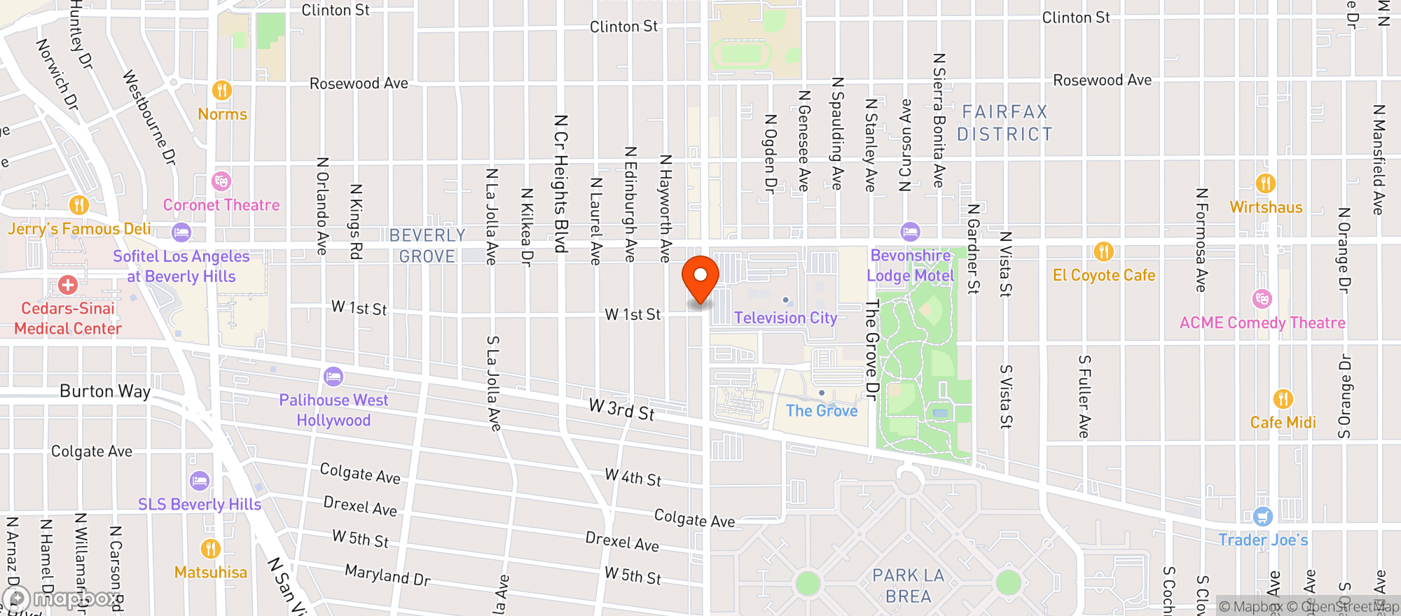 Map showing Vitamin Shoppe - La Fairfax